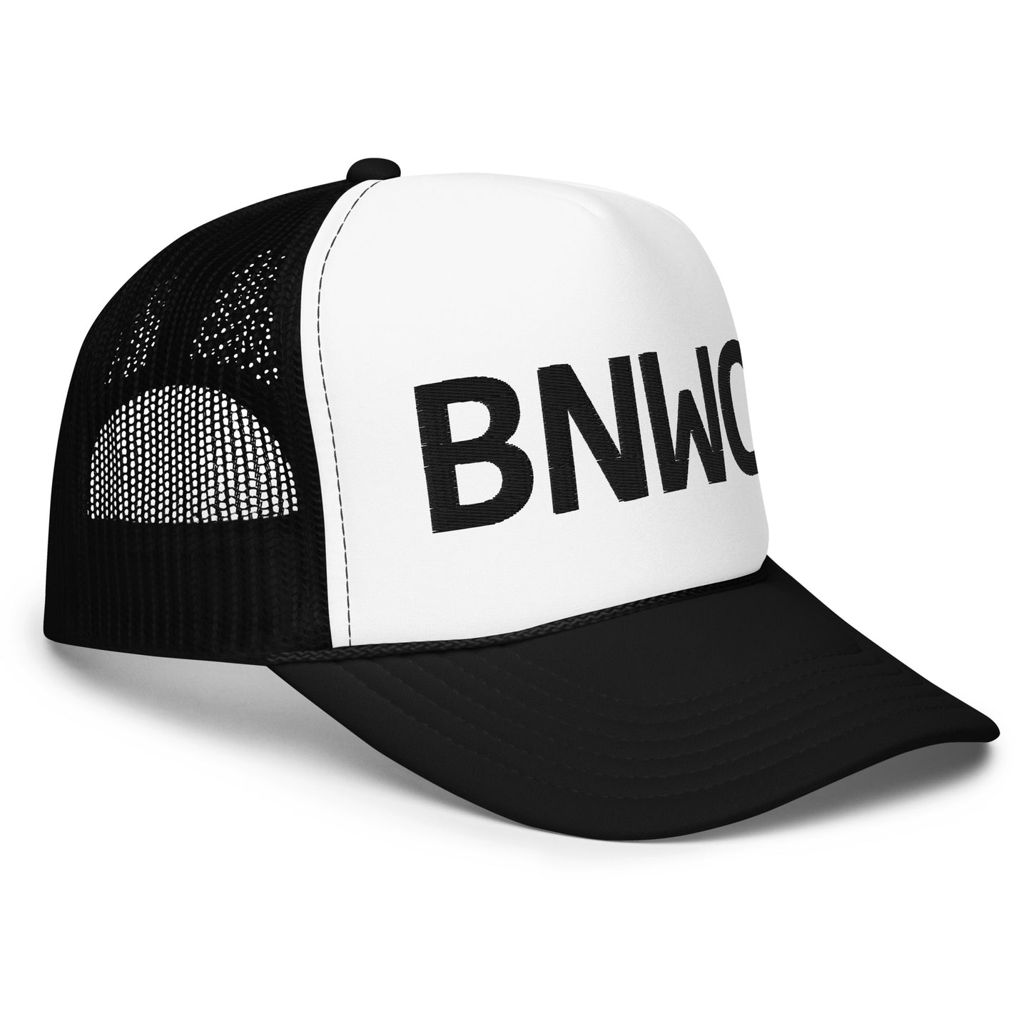 BNWO Monogram Foam Embroidered trucker hat