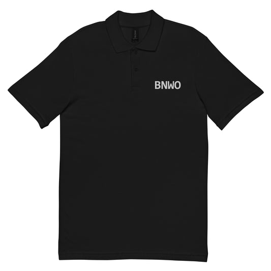 BNWO Monogram Embroidered Unisex pique polo shirt