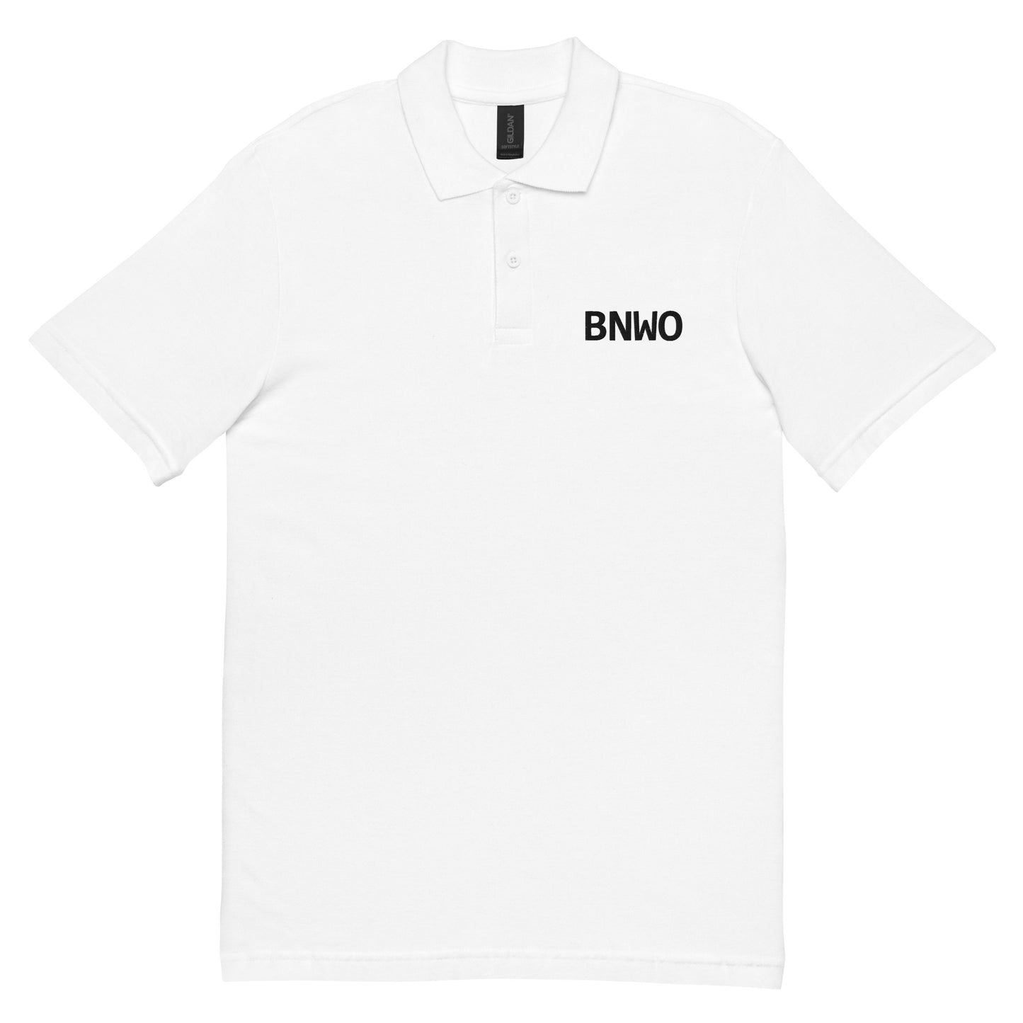 BNWO Monogram Embroidered Unisex pique polo shirt