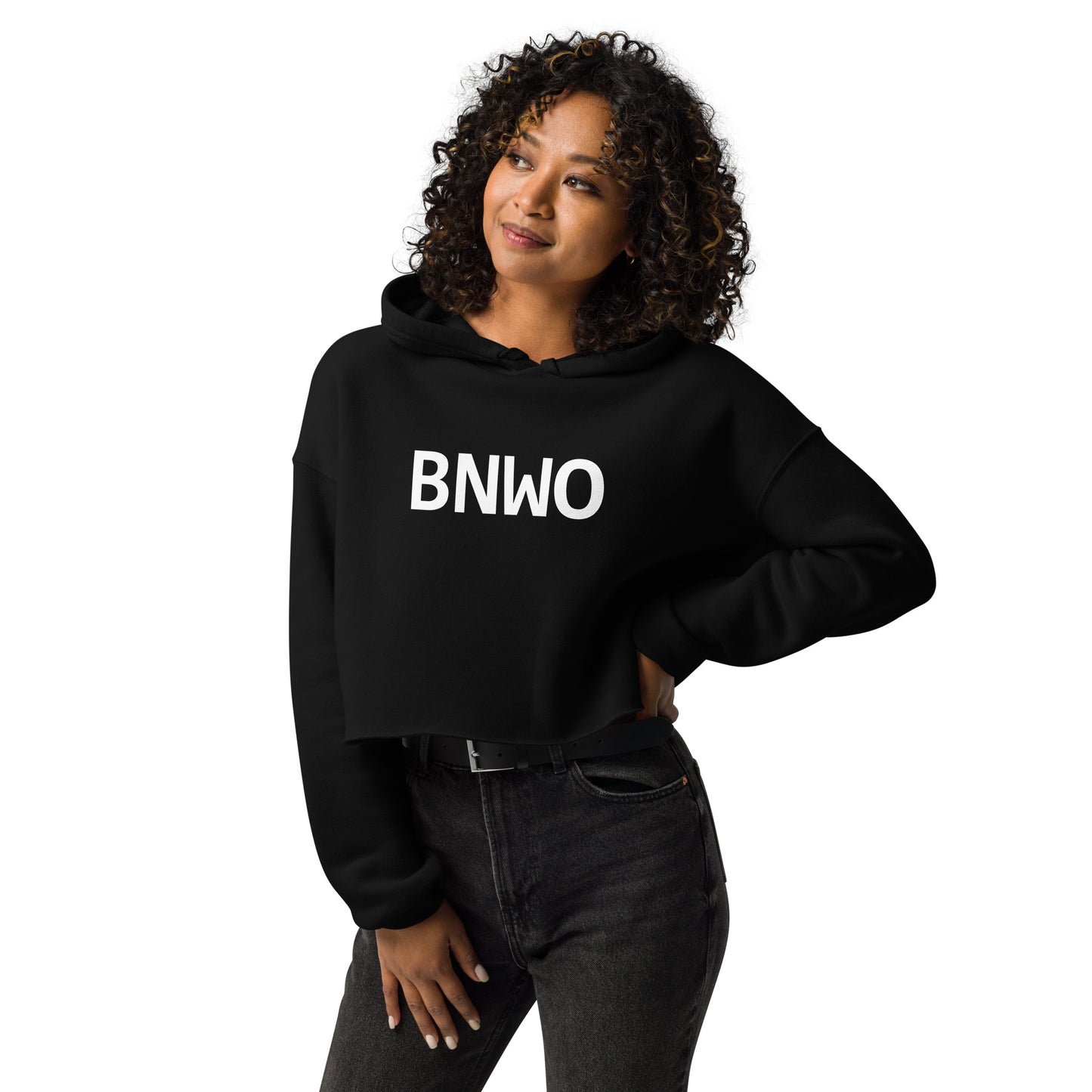 BNWO Monogram Crop Hoodie